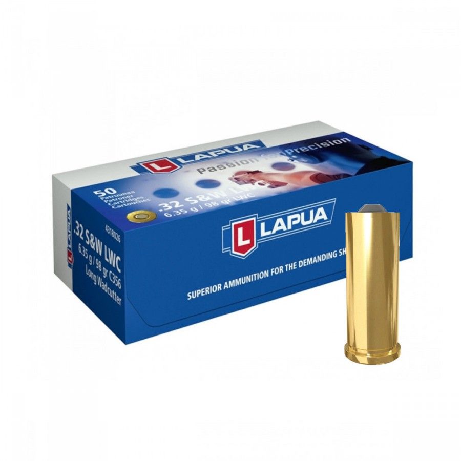 Náboj Lapua .32 S&W Long, 98gr/6,35g, LWC