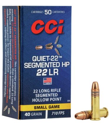 Náboj CCI .22 LR Quiet, 40gr/2,6, HP