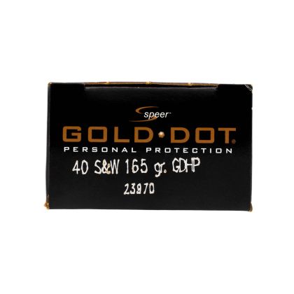 Náboj Speer .40 S&W Gold Dot, 165gr/10,7g, JHP GD