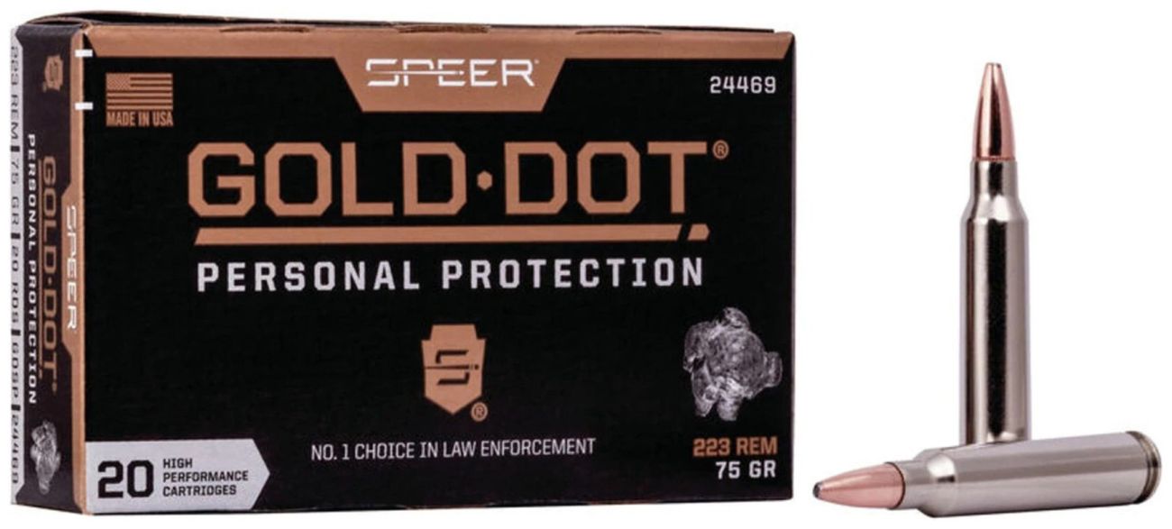 Náboj Speer .223 Rem Gold Dot, 75gr/4,9g, SP GD