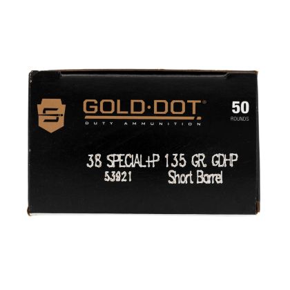 Náboj Speer .38 Special Gold Dot, 135gr/8,75g, JHP GD