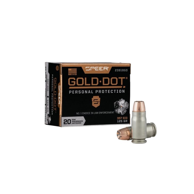 Náboj Speer .357 Sig. Gold Dot, 125gr/8g, JHP GD