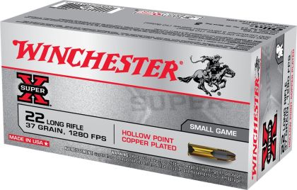 Náboj Winchester .22 LR Super X, 37gr/2,4g, LRN CU HP