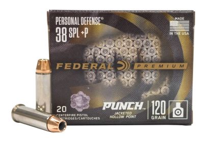 Náboj Federal .38 Special +P Personal Defense, 120gr/7,8g, JHP Punch