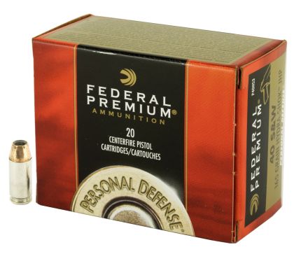 Náboj Federal .40 S&W Personal Defense, 165gr/10,7g, JHP HS