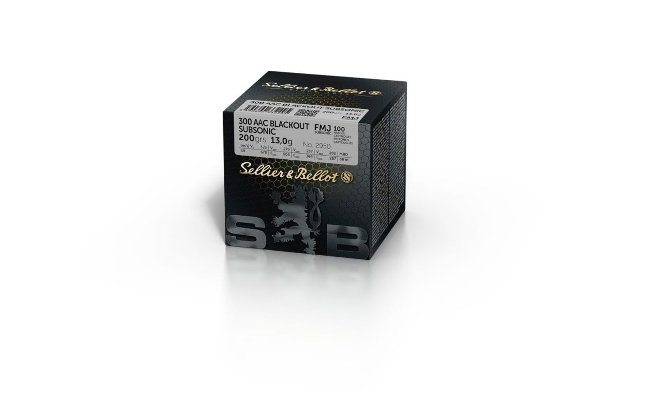Náboj Sellier & Bellot .300 Blackout Subsonic Training, 200gr/13g, FMJ