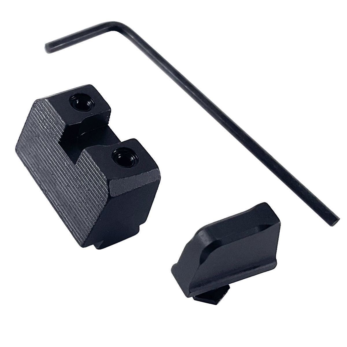 Zvýšená mířidla Walther PDP pro střelbu s tlumičem