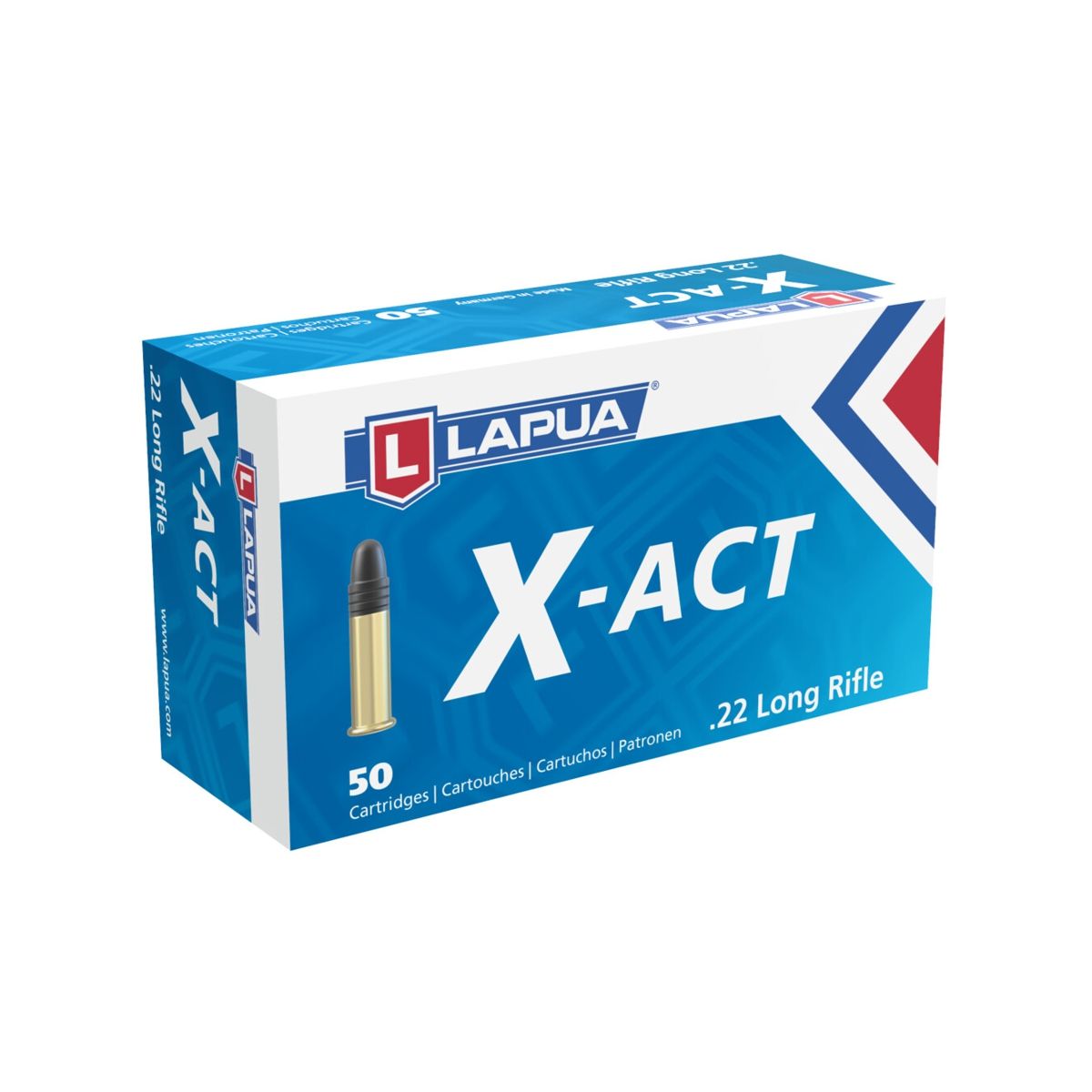Náboj Lapua .22 LR X-ACT 40gr/2,59g, LRN