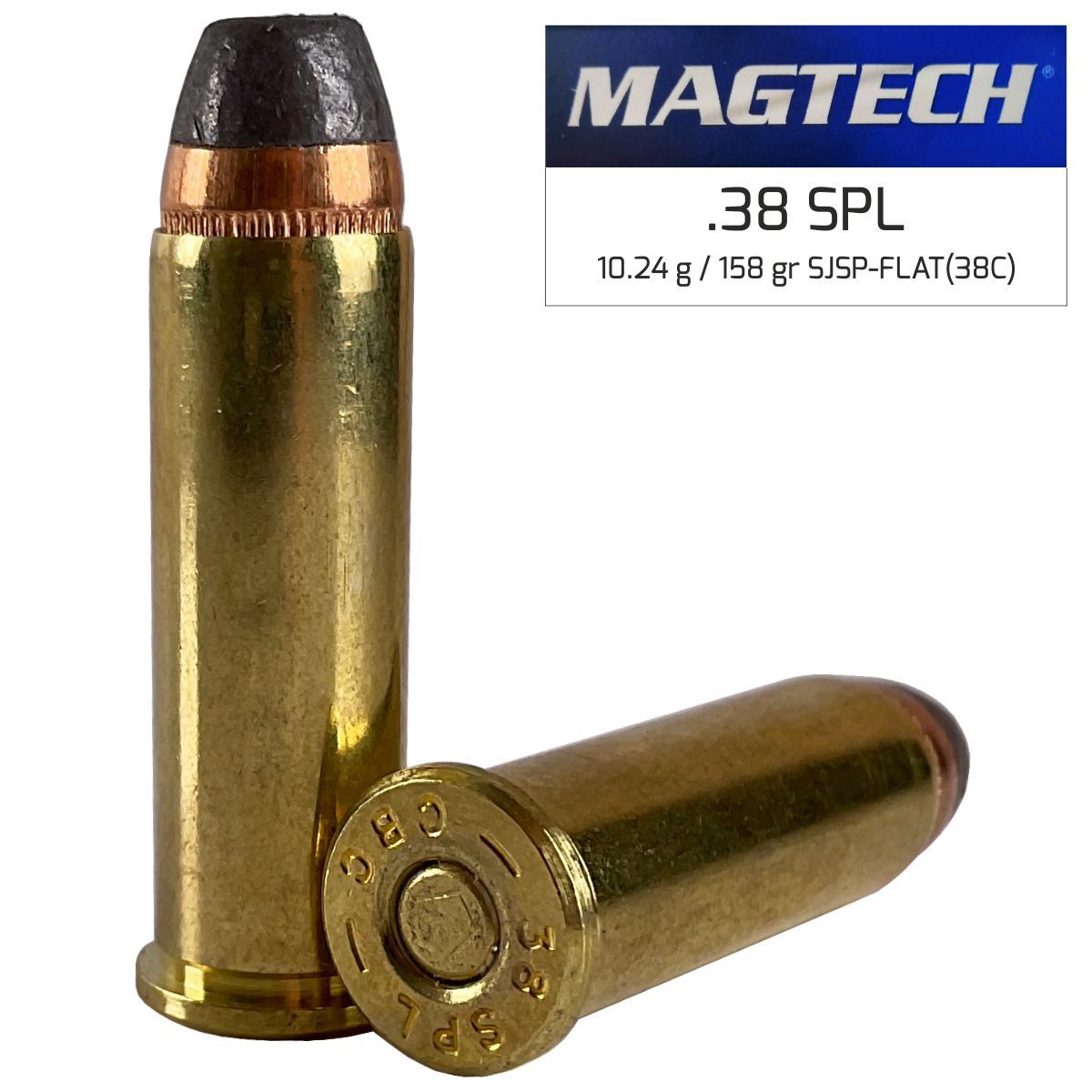 Náboj Magtech .38 Special, 158gr/10,25g, SJSP