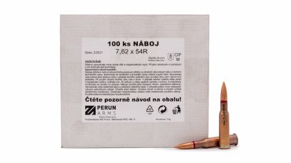 Náboj Perun Arms 7,62x54R, 148gr/9,6g, FMJ