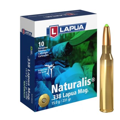 Náboj Lapua .338 Lapua Mag., 231gr/15g, Naturalis