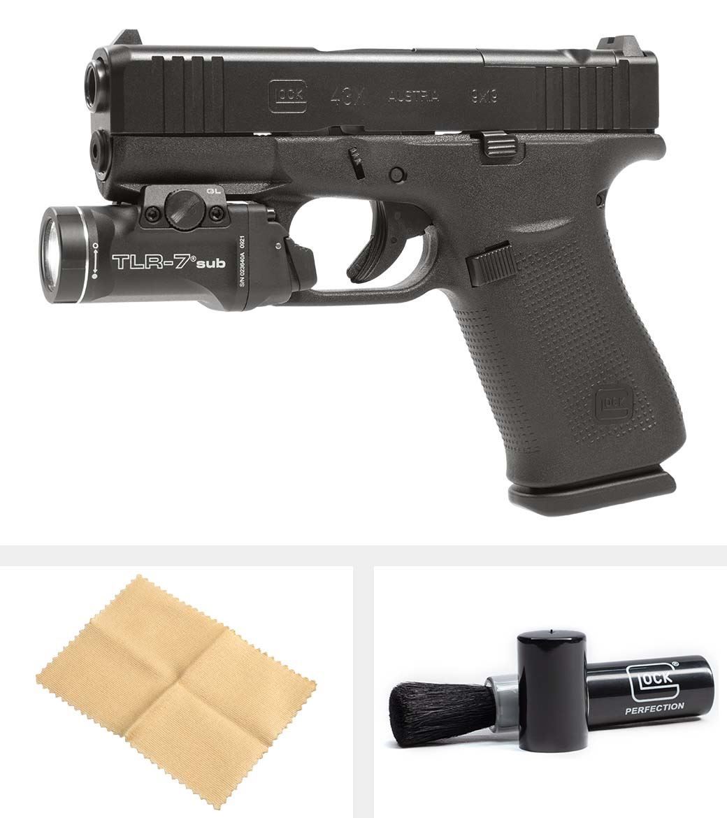 Pistole Glock 43X MOS + Streamlight TLR-7 Sub