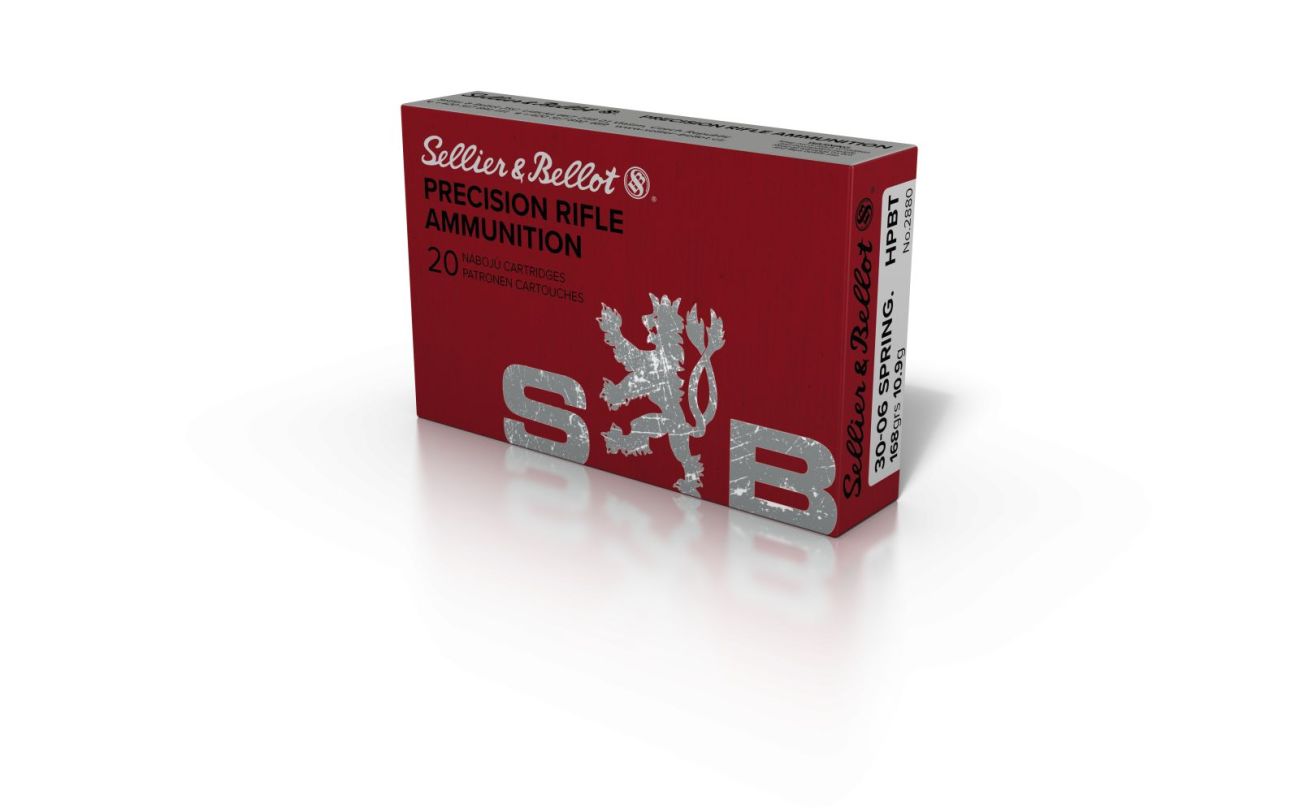 Náboj Sellier & Bellot .30-06 Spr. Match, 168gr/10,9g, HPBT