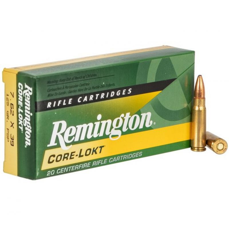 Náboj Remington 7,62x39 Core-Lokt, 125gr/8g, PSP