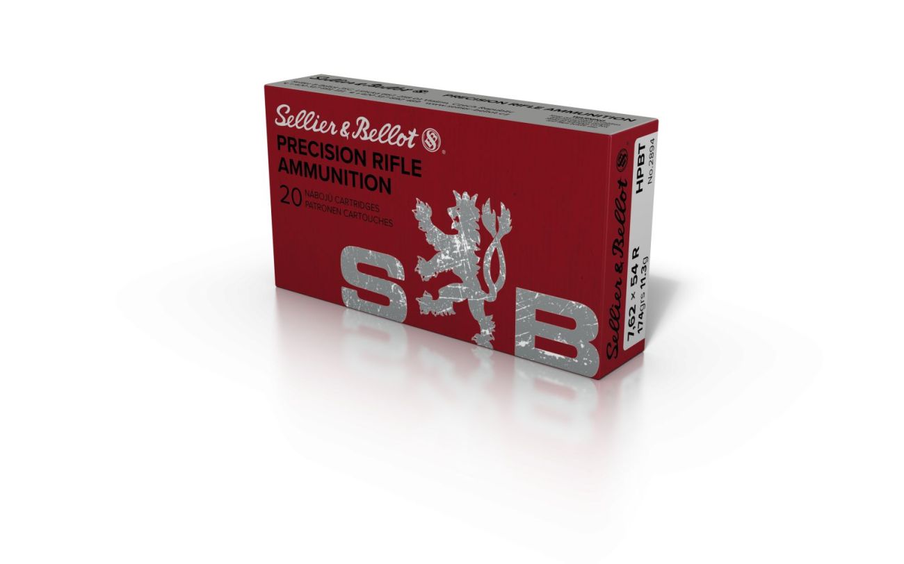 Náboj Sellier & Bellot 7,62x54R Match, 174gr/11,3g, HPBT