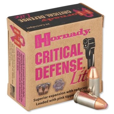 Náboj Hornady 9mm Luger (9x19) A-I Critical Defense Lite, 100gr/6,5g, FTX