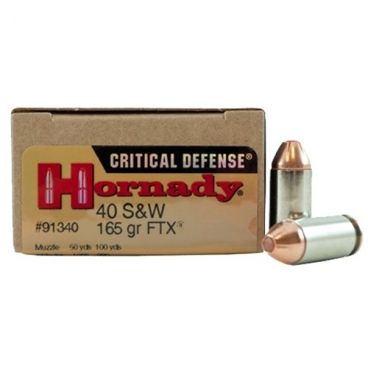 Náboj Hornady .40 S&W Critical Defense, 165gr/10,7g, FTX