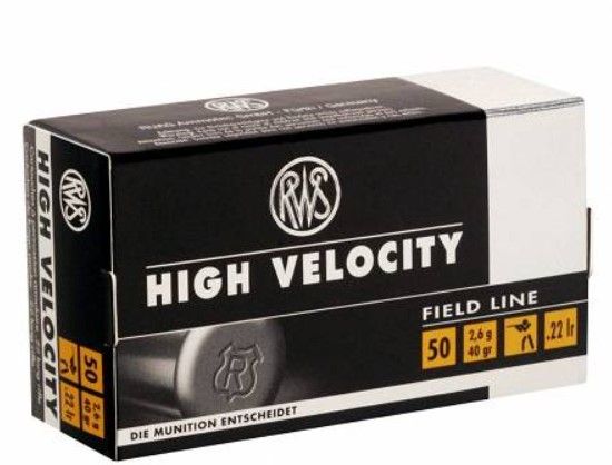 Náboj RWS .22 LR HV, 40gr/2,6, LRN CU