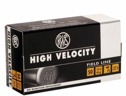 Náboj RWS .22 LR HV, 40gr/2,6, LRN CU