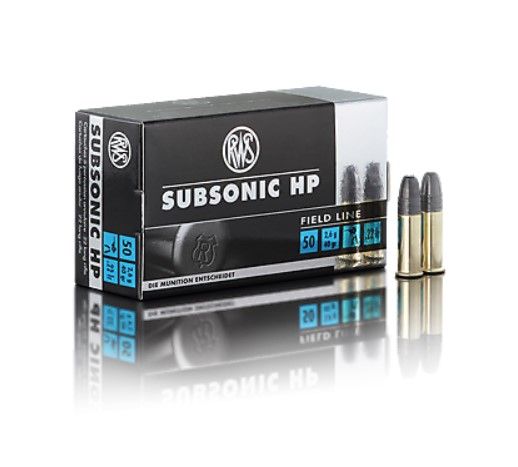 Náboj RWS .22 LR Subsonic, 40gr/2,6, LRN HP