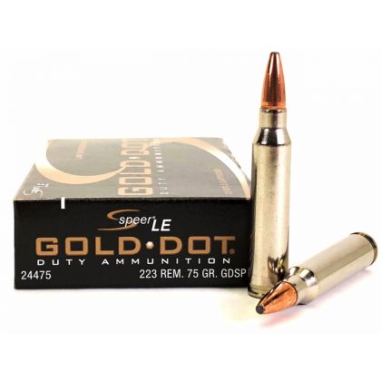 Náboj Speer .223 Rem Gold Dot LE, 75gr/4,9g, SP GD
