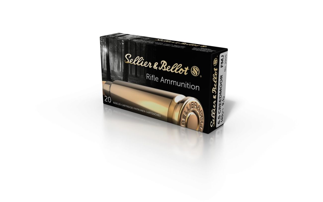 Náboj Sellier & Bellot 6,5 Creedmoor, 140gr/9,1g, FMJ