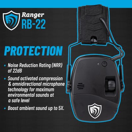 Elektronická sluchátka Otis EarShield Ranger Bluetooth