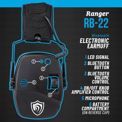 Elektronická sluchátka Otis EarShield Ranger Bluetooth