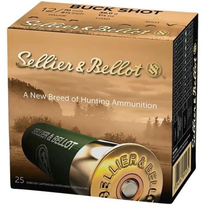 Náboj Sellier & Bellot 12/70 Buck Shot, 6,09 mm, 36g