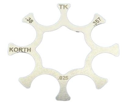 Klipy pro revolver Korth NXS/NXA .38/.357, 8 ran (5 ks)