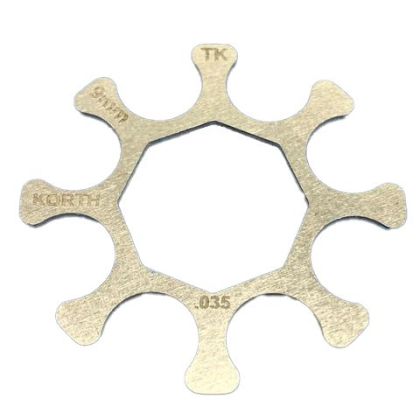 Klipy pro revolver Korth NXS/NXA 9mm Luger, 8 ran (5 ks)