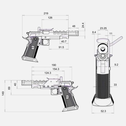Pistole BUL SAS II UR (9x19)