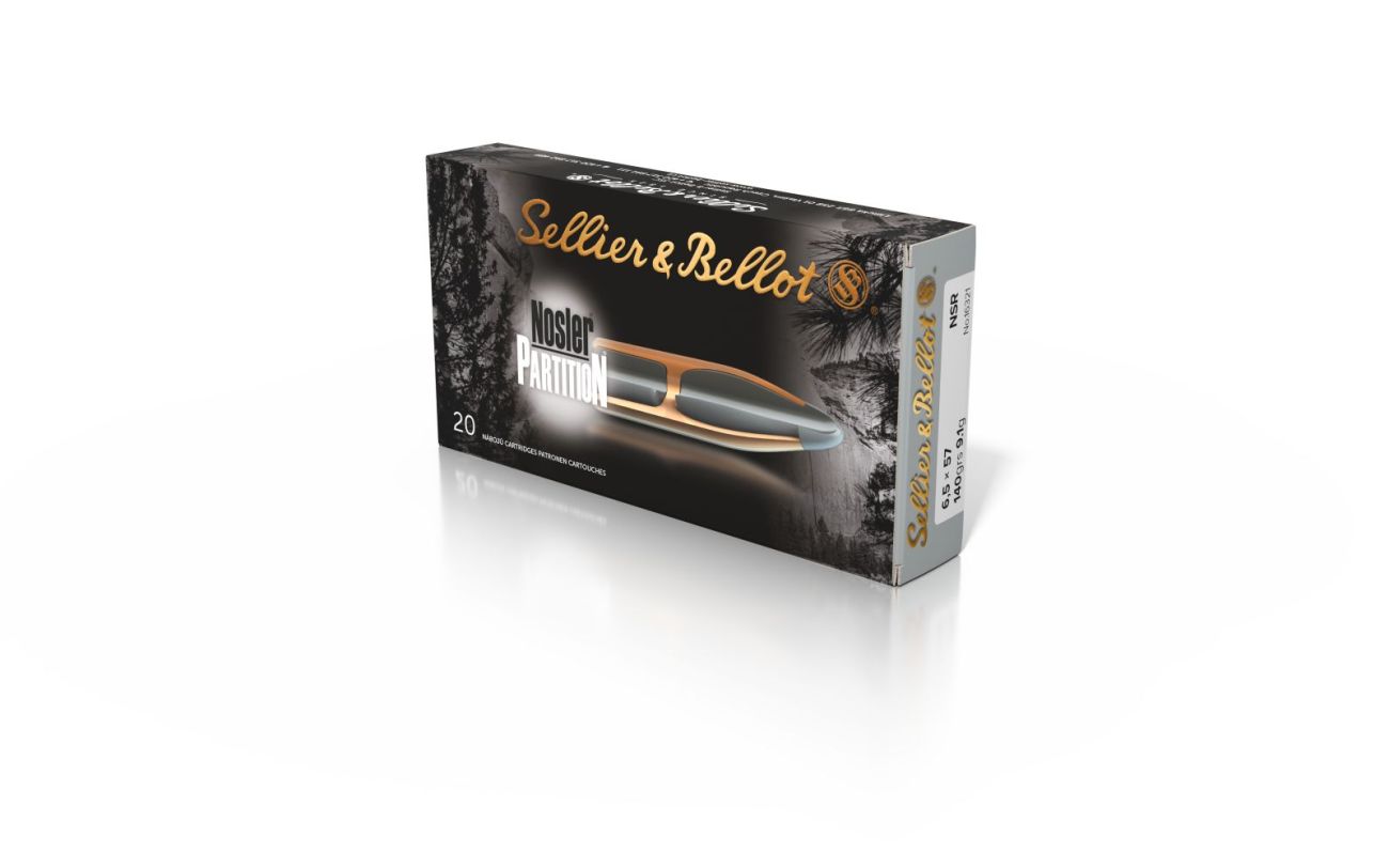 Náboj Sellier & Bellot 6,5x57 Nosler Partition, 140gr/9,1g, NSR