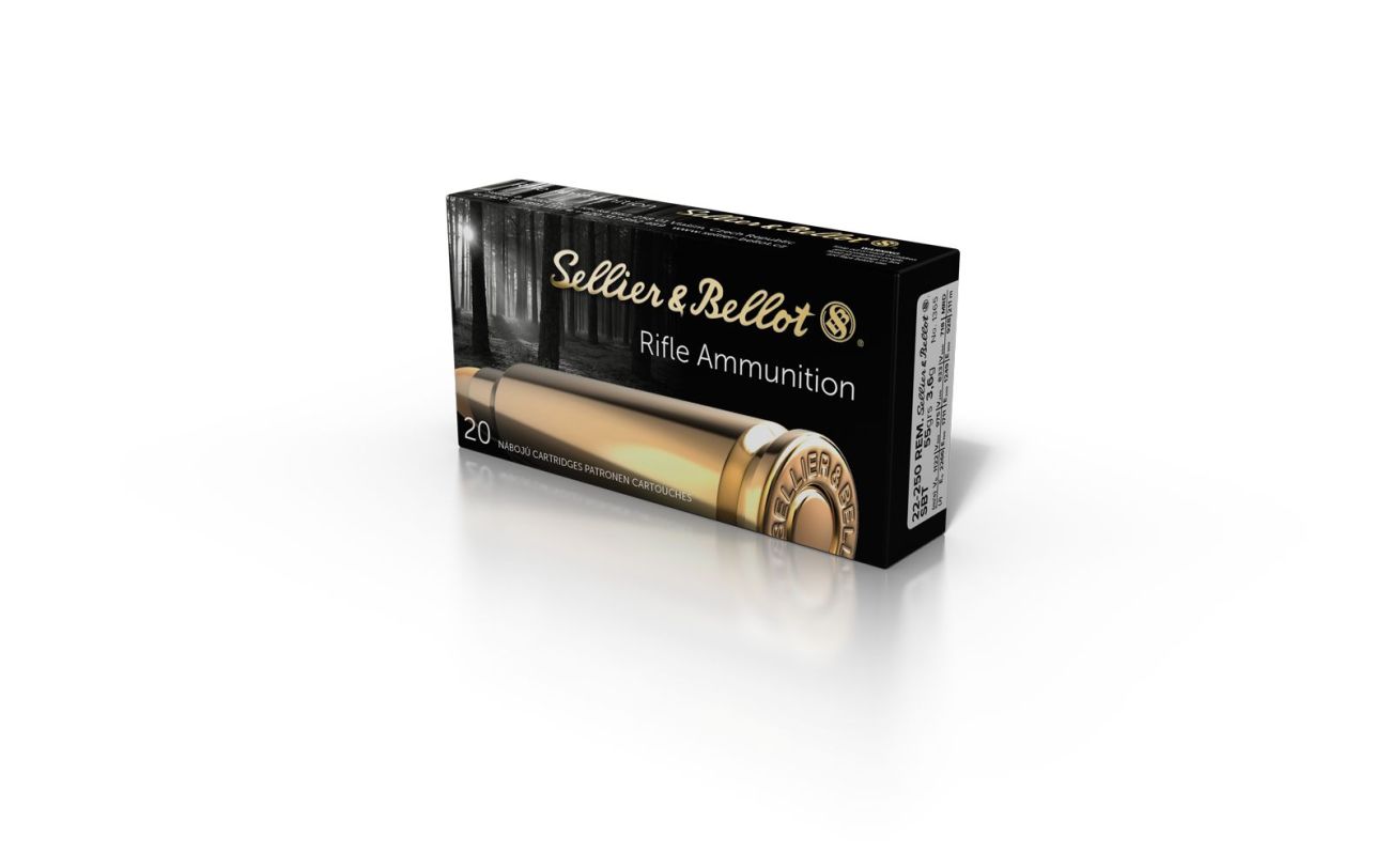 Náboj Sellier & Bellot .22-250 Rem. Sierra GameKing, 55gr/3,6g, SBT