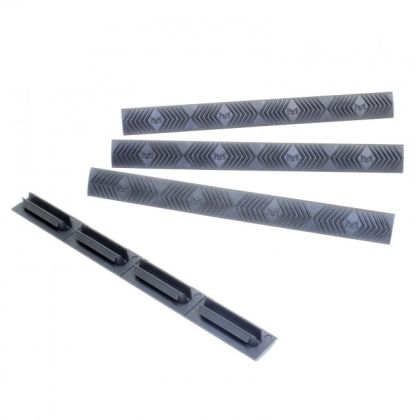 Krytka railů ERGO M-LOK Wedgelok Rail Cover 4 Pack, Graphite Grey
