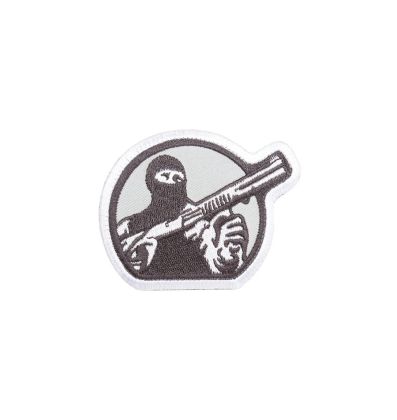 Patch Mesa Tactical Tactical Guy Logo, White and Gray