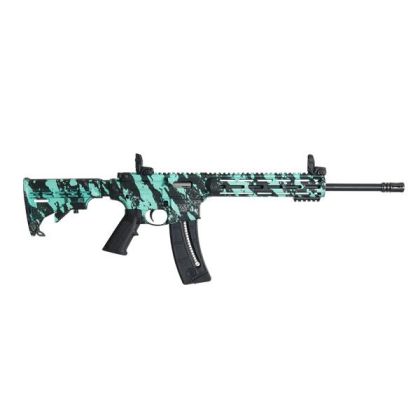 Samonabíjecí malorážka Smith & Wesson M&P 15-22 Sport Robins Egg Blue Platinum