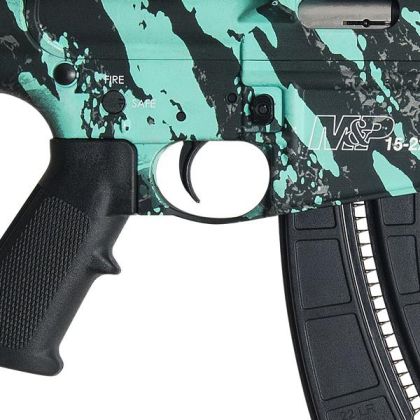 Samonabíjecí malorážka Smith & Wesson M&P 15-22 Sport Robins Egg Blue Platinum
