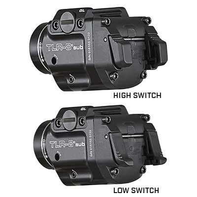 Svítilna Streamlight TLR-8 Sub, Červený laser (Glock 43X/48 Rail)