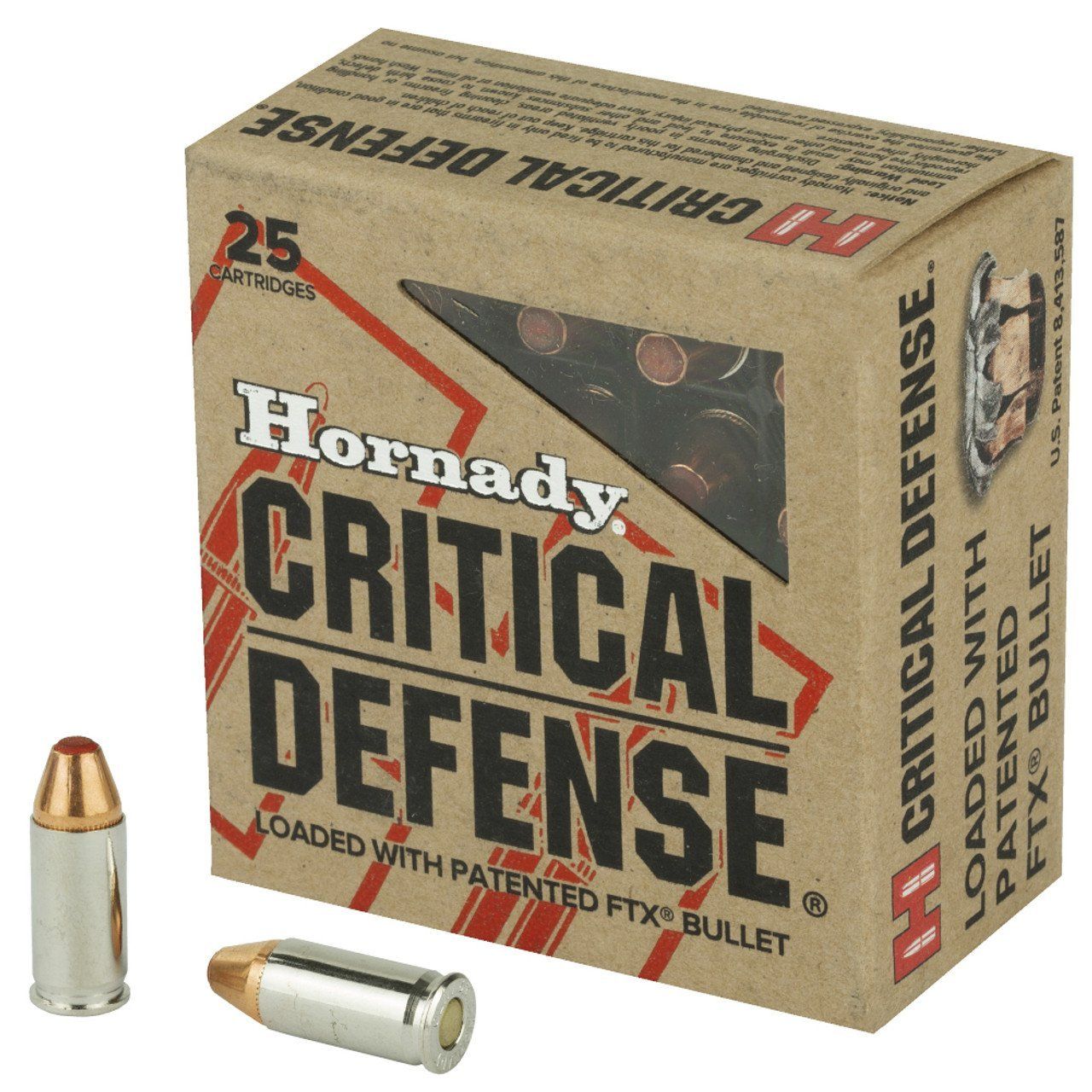 Náboj Hornady 7,65 mm Br. Critical Defense, 60gr/3,9g, FTX