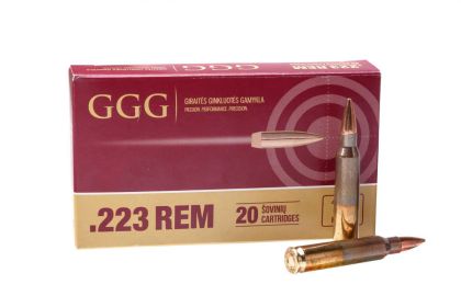 Náboj GGG .223 Rem Nosler, 69gr/4,5g, HPBT
