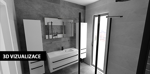 3D Grafické návrhy koupelen