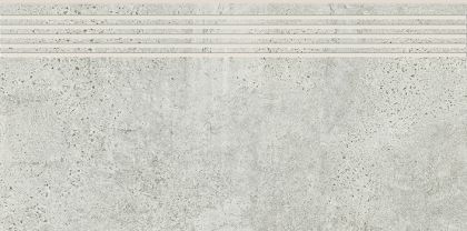 Schodovka Cersanit Newstone light grey mat rektifikovaná 30x60 OD663-072