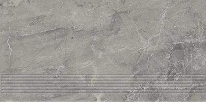 Schodovka Paradyz Little rocks graphite mat rektifikovaná 30x60