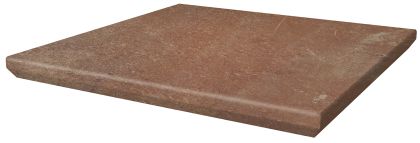 Schodovka rohová Paradyz Scandiano rosso kapinos struktura mat 33x33