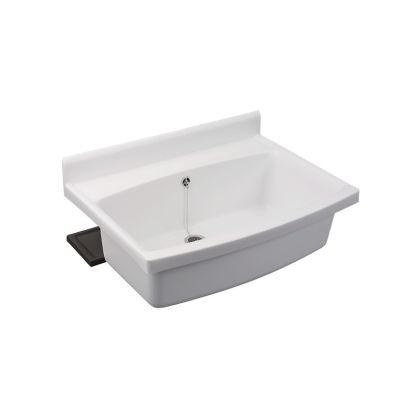 Maxi umyvadlo 700 x 500 x 244 mm, s příslušenstvím, bílé, plastové, vysoce odolné