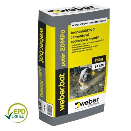 Cementový potěr Weber.bat 20 MPa - 25 kg