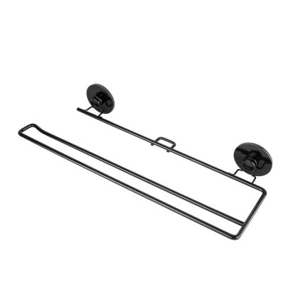 Drátěný držák toaletního papíru na nalepení 3M, černá barva