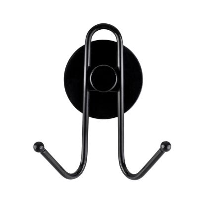 Drátěný věšák na stěnu na nalepení 3M, černá barva
