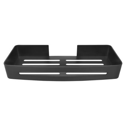 Kovová polička na nalepení 3M, 32x13x4,7 cm , černá barva